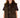 mouwloos gilet fake fur half lang | dark choco