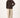 korte bubblecoat met teddy details | dark choco