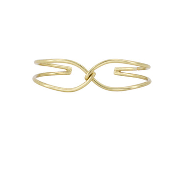 armband bangle met een twist | gold