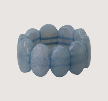 armband van kralen elastiek | cornflower blue