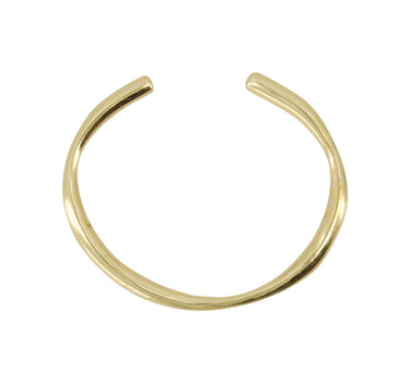 chunky bangle bracelet | gold