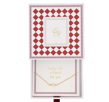 Armbandje in Doosje Lucky with a Friend Like You | red / white / gold