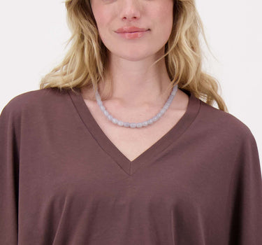 smalle kralen ketting | sky blue