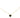 ketting met hartbedel | black / gold