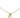 ketting met bloembedel | goud