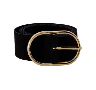 leather belt | black / gold