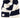 streep sjaal blokstreep | off white / dark navy