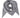 visgraat triangle sjaal | grey melange