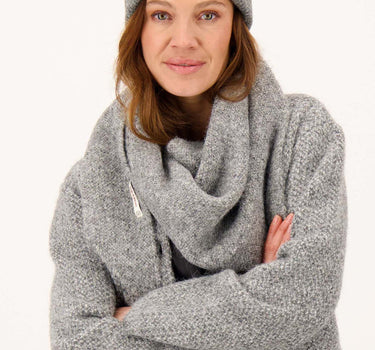 visgraat muts | grey melange