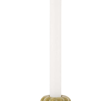 kandelaar keramiek ribbel | green