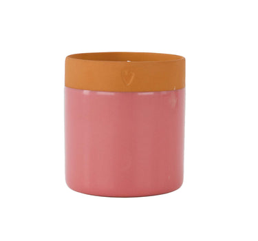 geurkaars terracotta hartje | dark pink
