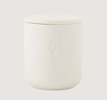 geurkaars keramiek hartje | off white