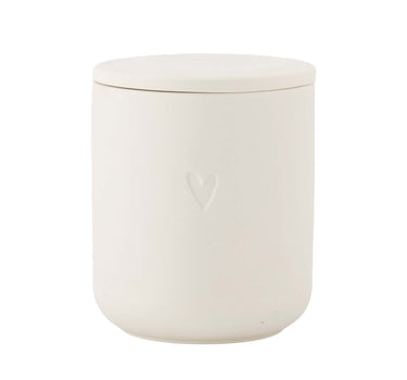 geurkaars keramiek hartje | off white