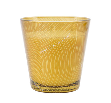 Scented Candle in Glass with Braided Pattern | Gold