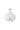 Small white terracotta heart-shaped vase by Zusss, white glaze with a terracotta rim.