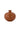 "Terra" terracotta heart-shaped vase by Zusss, round spherical shape with a narrow neck.