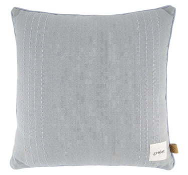 striped pillow, 45x45 cm | ash blue