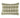 kussen hartjes print 35x25cm | off white / green