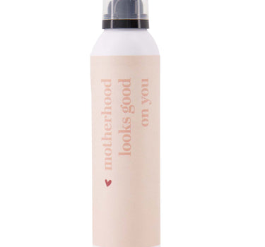Duschgel „Motherhood“ | rosa von Zusss, Kunststoffflasche mit rosa Etikett und transparentem Verschluss