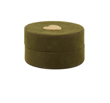 Sieradendoosje Hartje | green / gold