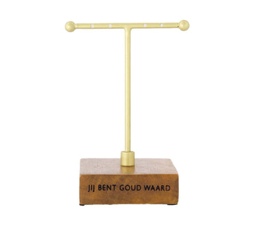 sieradenrekje metaal jij bent goud waard | naturel