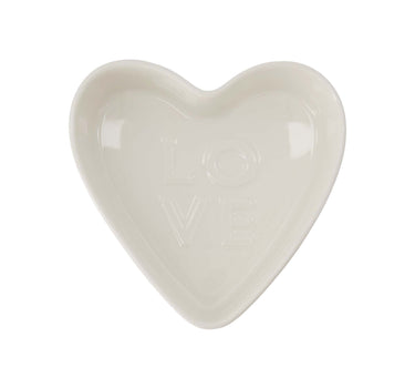 ovenschaal keramiek hartvorm love klein van Zusss, white