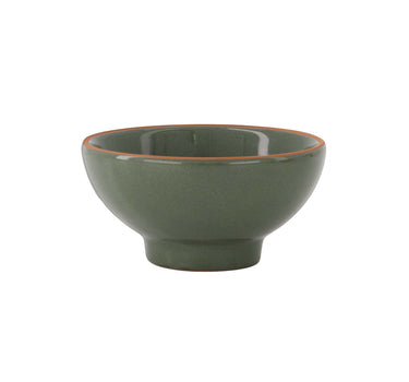 Schaaltje terracotta hartje dark green keramisch van Zusss.