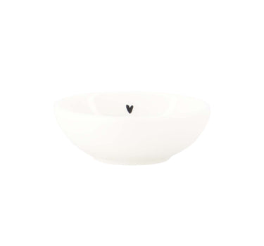 dipschaaltje hartje | white / black