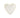 heart-shaped dip bowl | white / gold
