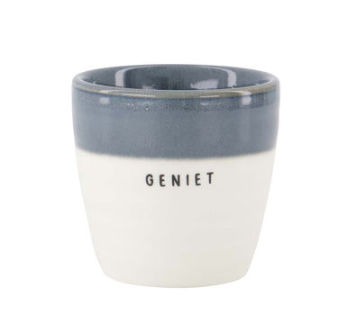 espressomok geniet | white / blue