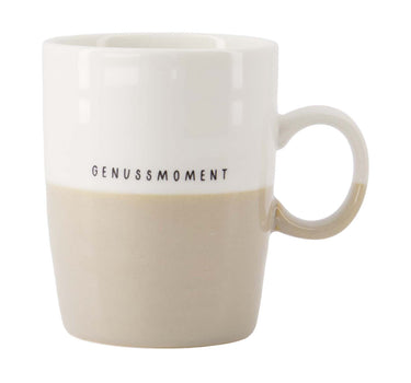 Genussmoment Tea Mug | White / Sand