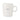"Cheers" white/pink tea mug by Zusss, featuring the word "Cheers" and a small heart.