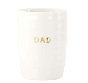 Dad Coffee Mug | White / Gold
