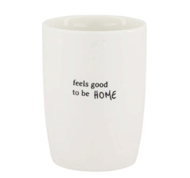 "Feels Good" coffee mug | white / black