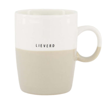 Teacup, Sweetheart | White / Sand