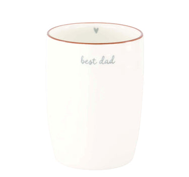 Kaffeetasse „Best Dad“ | weiß / blau