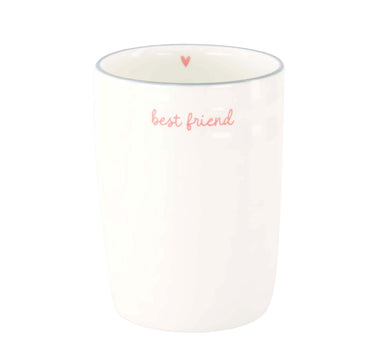 "Best Friend" coffee mug | white / dark pink