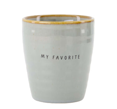 Kaffeetasse „My Favorite“ | Ascheblau