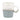 "Good Morning" Teacup | White / Ash Blue