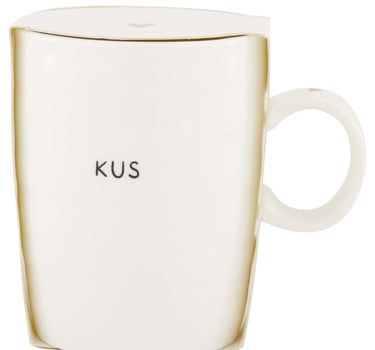 Tea Mug "Kus" | White / Black