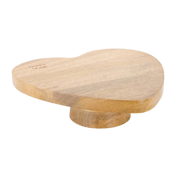 serveerplateau hout hartvorm happy home | naturel