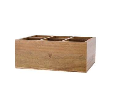 theedoos hout hartje | naturel