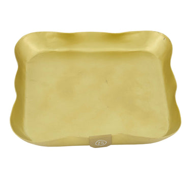 Serviettenhalter aus Metall, quadratisch, goldfarben | gold