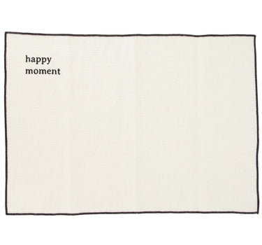 set van 2 placemats happy moment | sand