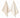"Love" Woven Pattern Kitchen Set | White / Gold