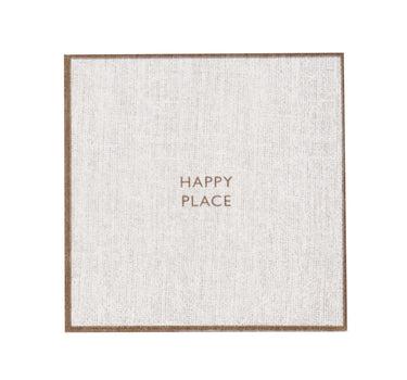 servetten vierkant happy place | peper and salt / brown