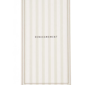 rectangular "Genussmoment" napkins | white / sand