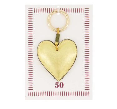 ansichtkaart sleutelhanger happy 50 | white / dark red