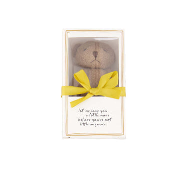 Teddy bear in a box | white / brown