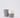 set van 2 koffiemokken Happy Moment & My Favorite - Keramieken mokken - Wit/asblauw & asblauw